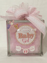 Load image into Gallery viewer, "Welcome Baby Girl Light Block" – the most delightful gift for your little one's world of dreams! This enchanting light block is like a gentle hug for the night, casting a soft and subtle glow that'll dance across the room.