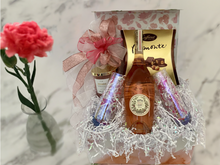 Load image into Gallery viewer, "Special Requests" The Ultimate Gift Box for Your Special Someone! Perfect for newly engaged couples, wedding celebrations, or marking a cherished anniversary. This flip-top box is thoughtfully equipped with all the essentials for their enjoyment.
Inside, they'll discover a bottle of Sofia Rose Monterrey Country Blush wine, or a beverage of their choice *(only adult beverages can be delivered).