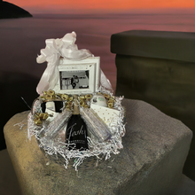 Load image into Gallery viewer, perfect day.
This gift will be wrapped in shrink wrap with a notecard and a beautiful handmade white bow. Select in the drop-down if you prefer Prosecco, Champagne, or Red/White wine. We cannot ship adult beverages. Let us know what we may write in notecards in notes and Let the pampering and reminiscing begin!