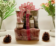 Load image into Gallery viewer, while the flicker of a candle sets the perfect mood.
Enhance your senses with Body Cream, Hand Soap, Body Wash, or delightful Bath & Body Works fragrances. And if you're in the mood for more indulgence, we're thrilled to include extras like red/white wine or champagne in the dropdown (local delivery only). Or select chocolates, sweets, and savory treats to add to the original gift. *** Let us know in your notes which fragrance you prefer or allow us to make the selection.