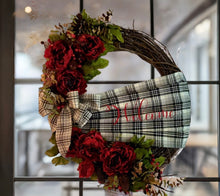 Load image into Gallery viewer, Our handmade products can take time. Order NOW for prompt delivery. Say welcome to all your guests with this beautifully handmade wreath! Feel free to reach out on our online chat, call/text, or email us to discuss different customizations!