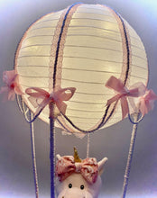 Load image into Gallery viewer, So why wait? Elevate your child's room to new heights with our Handmade Hot Air Balloon Room Decor. We can make these in other colors and different stuffed toys. Please allow 3-4 weeks for prep. Reach out to us on our online chat, text/call us at 704-526-7407, or email us at virginia@perfectselectioncreativegift.com.
"Up, up, and away with well wishes to baby day after day!"