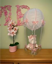 Load image into Gallery viewer, Float into Dreamland with Our Handmade Hot Air Balloon Room Decor!
Hey there, fellow dream weavers and whimsy-seekers! Are you ready to add a sprinkle of magic to your little one's room? Look no further than our enchanting Handmade Hot Air Balloon Room Decor!
Crafted with care and overflowing with love, these hot air balloons are more than just decorations—they're portals to adventure and imagination. Here's what makes them so special!