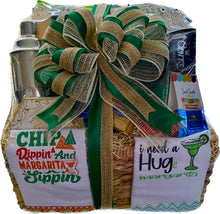 Load image into Gallery viewer, *Now, here's the scoop: Due to party regulations, this gift can only be delivered locally with spirits, but don't you worry! If you need to go spirit-free, we'll gladly substitute with extra treats to keep the party rockin'! Just pick your preference in the drop-down box, and let's get this celebration started with a fantastic basket of treats and margaritas for your special someone! Olé!