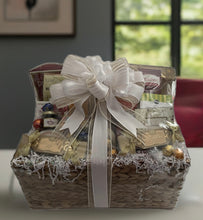 Load image into Gallery viewer, Allow us to customize a locally delivered basket with your choice of Red or White Wine. Please select which gift basket you prefer from the drop-down menu. For any other assistance, contact us on our online chat, text/call 704-526-7407, or email us at virginia@perfectselectioncreativegifts.com.