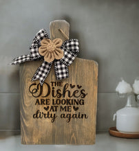 Load image into Gallery viewer, Add fun and flair to any kitchen with these delightful "Charming Boards with Personality." These boards feature playful sayings like "Welcome to our kitchen Open daily for prompt service, cook it yourself" and "MAMA'S kitchen MADE WITH LOVE GRANDKIDS WELCOME All others Take a Number" and so many more!