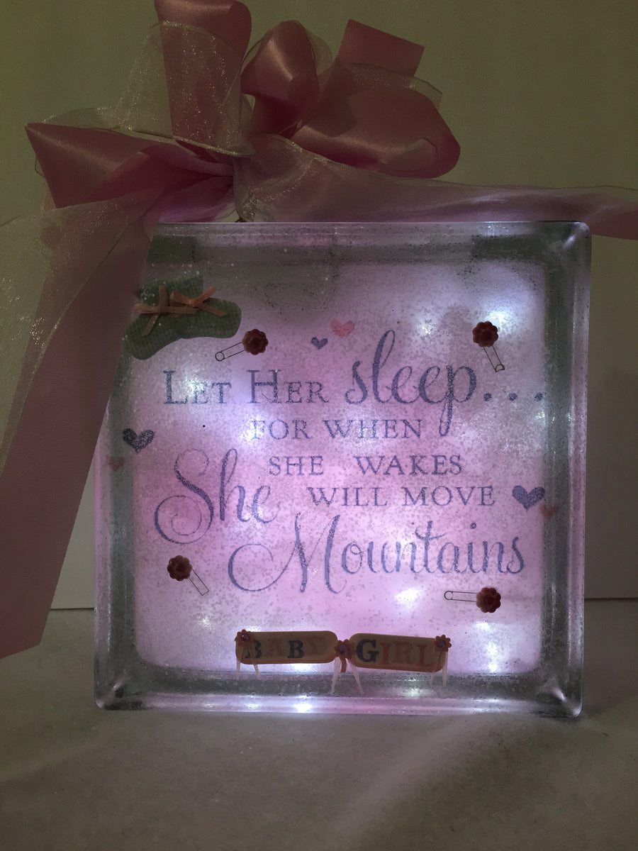 Baby orders Glass Block nightlight