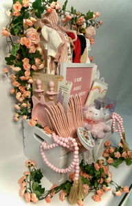 Each item is thoughtfully chosen to provide both joy and practicality for the new parents and their bundle of joy. *(Please be advised the crate pictured is a custom gift and our base price starts at $300.00.) Please allow 2-3 weeks for gift to be made. Feel free to reach out to us on our live chat by phone 704-526-7407 or email us at perfectselectioncreativegifts@gmail.com.