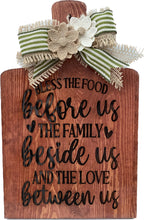 Load image into Gallery viewer, Custom Sayings and charcuterie boards vary in size. Custom quote boards will be made on Acacia Wood measuring 16&quot; x 10&quot; x .51&quot;. Please feel free to write in notes what short quote you would like or chat with us online or text/call 704-526-7407 or email us at Virginia@perfectselectioncreativegifts.com and we can assist you with our large selection of boards.