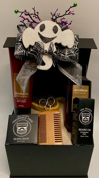 Treat the special man in your life to some serious self-care with our Bourbon Bliss Gift Box! This handsome set includes Bath & Body Works Bourbon shower gel and lotion for a rich, refreshing scent, plus a deluxe beard grooming kit complete with a brush, comb, scissors, beard balm, and beard oil. It’s everything he needs to keep his beard looking sharp and his skin feeling amazing. 