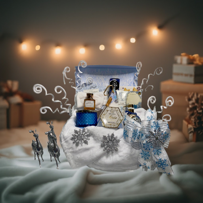 Looking for the perfect way to warm up your loved one's winter? This Gift Basket of Winter Wonderland is designed to melt hearts and bring that cozy magic right to them! Imagine the joy on their face as they open this flip-top box, revealing a world of winter delights inside. Please choose from our drop-down the perfect gift selection we've created for you!