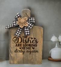 Load image into Gallery viewer, Add fun and flair to any kitchen with these delightful &quot;Charming Boards with Personality.&quot; These boards feature playful sayings like &quot;Welcome to our kitchen Open daily for prompt service, cook it yourself&quot; and &quot;MAMA&#39;S kitchen MADE WITH LOVE GRANDKIDS WELCOME All others Take a Number&quot; and so many more!