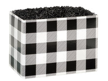 Load image into Gallery viewer, Black and White Buffalo Plaid box.