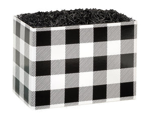 Black and White Buffalo Plaid box.