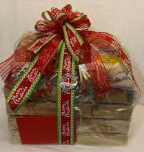 Load image into Gallery viewer, We can locally deliver these gifts or ship them nationwide. We carry large and small crates and can customize them with breakfast items, meats and cheeses, fruit and so much more! Select your style crate in the dropdown. Pictured is the Large Crate that measures 18&quot; x 12.5&quot; x 9.5&quot; We also have a Small measuring 15&quot; x 10.5&quot; x 7&quot;. The Christmas Crate was a customized Large Crate.