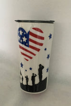 Load image into Gallery viewer, We can personalize and customize these tumblers any way you like. We carry several different stainless tumblers in a variety of sizes. We can design by color, add names, monograms, or short messages and images. All glitter, ink, and vinyl are sealed with layers of FDA-approved, food-safe Epoxy. With curing time needed these can not be rushed. These take 1-2 weeks. Cancellations can only be made if they are on the same business day as the initial order contact us if you have any problems with your order.
