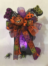 Load image into Gallery viewer, Picks may vary slightly by season, but will stay within the same color palette unless otherwise specified in your notes.

Let us help you light up your space with Halloween magic—this lantern is ready to make your home delightfully spooky!