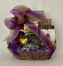 Load image into Gallery viewer, Wrapped in a cello with a beautiful handmade bow and notecard. We can customize this gift in other colors too! Give this great selection of treats to your special recipient!   Chat with us here on our website or call/text, or email us and we will gladly assist you at 704.526.7407 or perfectselectioncreativegifts@gmail.com. Give this great selection of treats to your special recipient! 