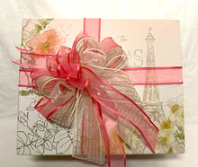 Load image into Gallery viewer, Body Cream, Hand Soap, Body Wash, or Bath &amp; Body Works fragrances! We can add other items such as red/white wine, or champagne to be locally delivered only, chocolates, sweets, and savory treats. Choose in the dropdown!  We wrap this perfect gift in shrink wrap and add a notecard and a beautiful handmade bow. Contact us to customize your basket by size, color, occasion, and preferences of gifts. Allow us to spoil you or your recipient with this gift that keeps giving!