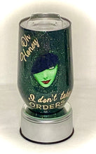 Load image into Gallery viewer, &quot;Oh Honey I don&#39;t take orders, I barely take suggestions!&quot; This 14-ounce stemless wine glass is a perfect gift for the sassy wine drinker! It is decorated, painted, and sealed with epoxy. It comes with a clear lid. We can personalize and design these tumblers any way you like. We can add monograms, names, sayings, etc. All ink and vinyl are sealed with layers of FDA-approved, food-safe Epoxy. With curing time needed these can not be rushed. These cups take 1-2 weeks. 